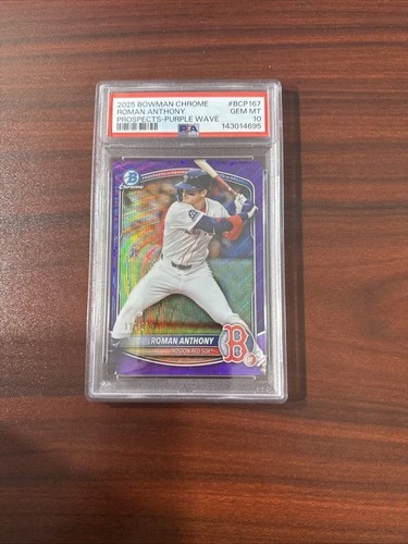 2025 Bowman Chrome Roman Anthony Purple Wave 117/250 PSA 10 #BCP-167