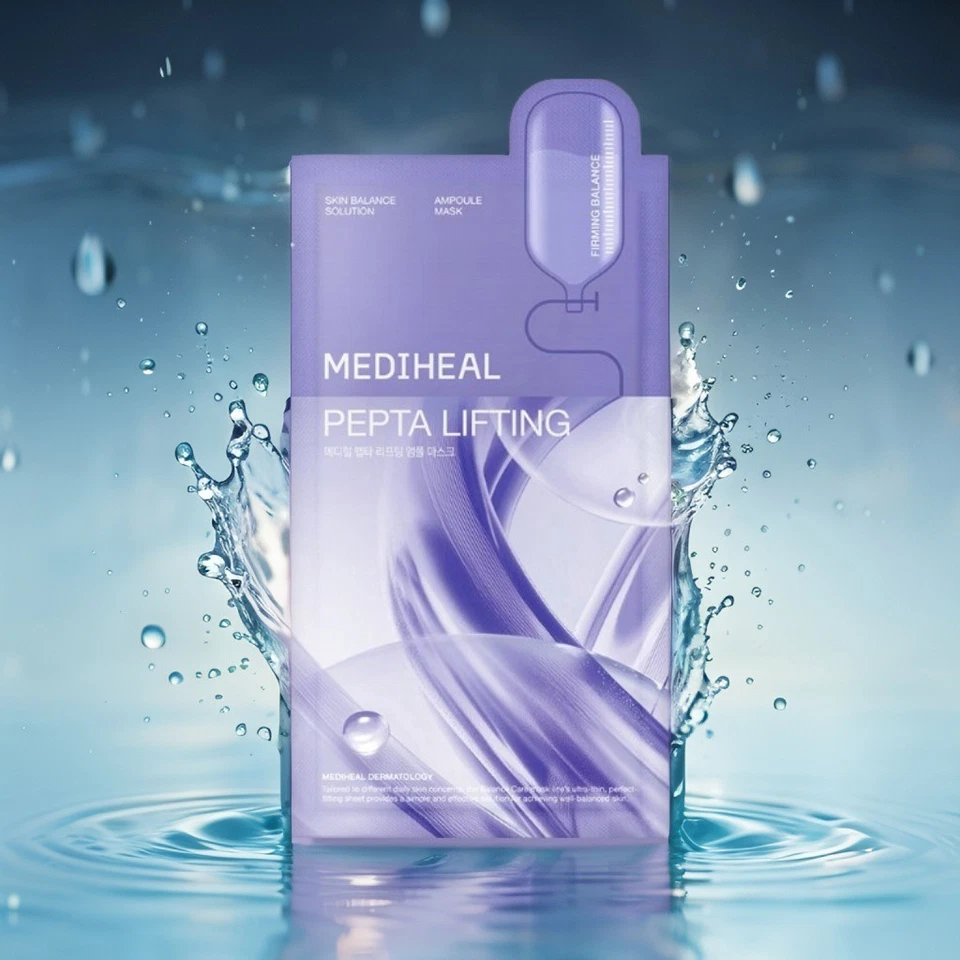 MEDIHEAL Pepta Lifting Ampoule Mask 20ml x 15 Sheet - Image 4 of 4