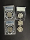 walking liberty half dollar lot of 5- PCGS•1947 MS64 •1920-D VG10
