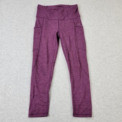 Reebok Leggings Pants Womens Small Purple Heather Performance Activewear
