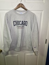 Vintage Champion Mens Sweatshirt Size Medium Reverse Weave Chicago Illinois