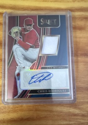 2022 Panini Select - Signature Materials Chris Rodriguez #SM-CR Tri-Color Prizm