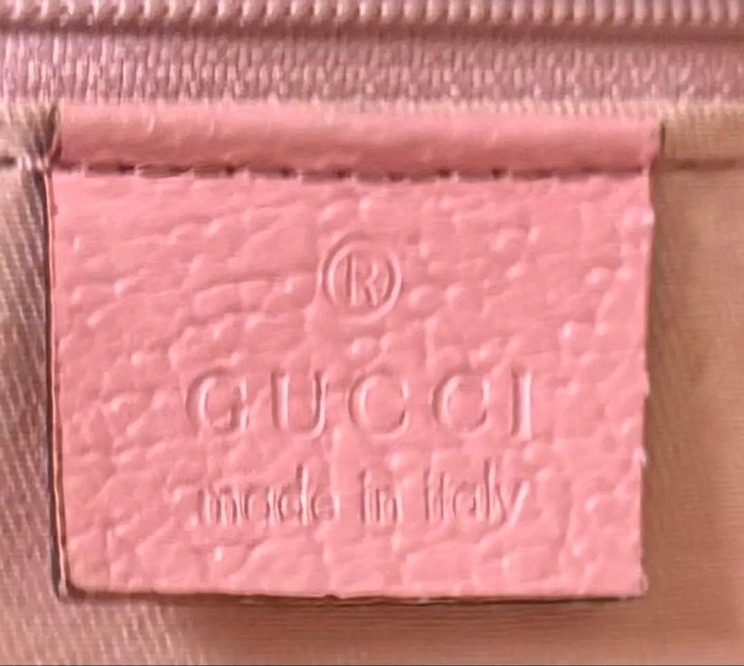 GUCCI GG Canvas Leather Tote Bag Beige Pink Gold Hardware Excellent Condition thumbnail 18