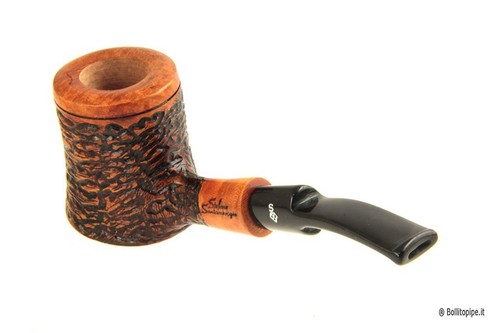 Santambrogio Pfeife rusticata - Poker - Bild 4 von 7