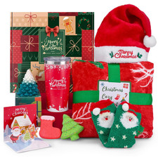 Christmas Gifts Basket for Women, Xmas Self Care Spa Gift Set for Her, Mom, Wife