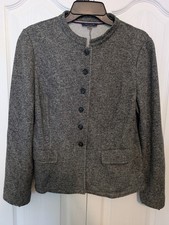 Tommy Hilfiger Women s Tweed Gray/Black Blazer Jacket - SIZE 12