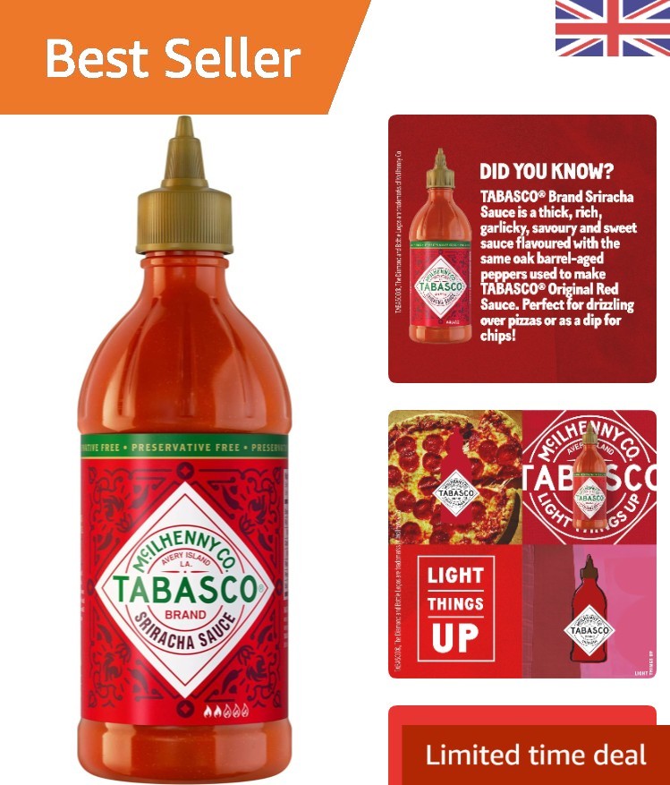 Authentic Sriracha Sauce 256ml – Elevate Appetizers & Grilled Meats