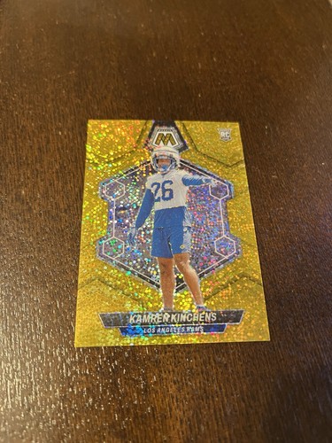2024 Panini Mosaic - Rookies Kamren Kinchens #379 Gold Sparkle Prizm /24 (RC)
