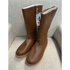 NWT Girls Cat  Jack Cognac Alaina Riding Boots - Size 5