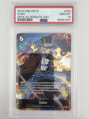 One Piece CCG Sabo Alternate Art OP04-083 PSA 10 Gem Mint | eBay
