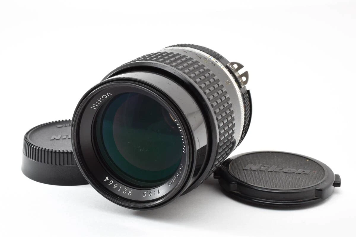 Nikon AI-S Camera Lenses 105mm Focal f/2.5 Maximum Aperture for