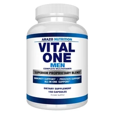 Arazo Nutrition Vital One Multivitamin for Men – Daily Wholefood Supplement -...