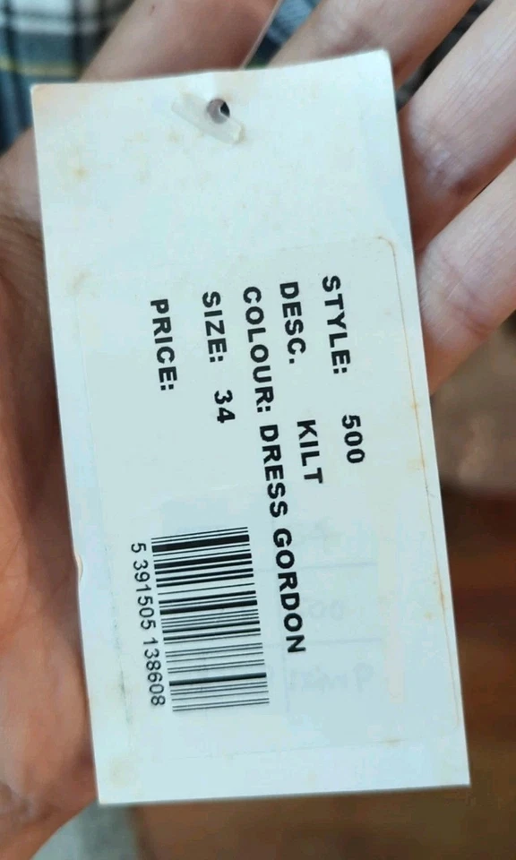 Nuevo Vestido O'Neil of Dublin Falda Escocesa 34 Edad 10/11 Plisado Kilt Irlanda Gordon  Foto 3 de 4