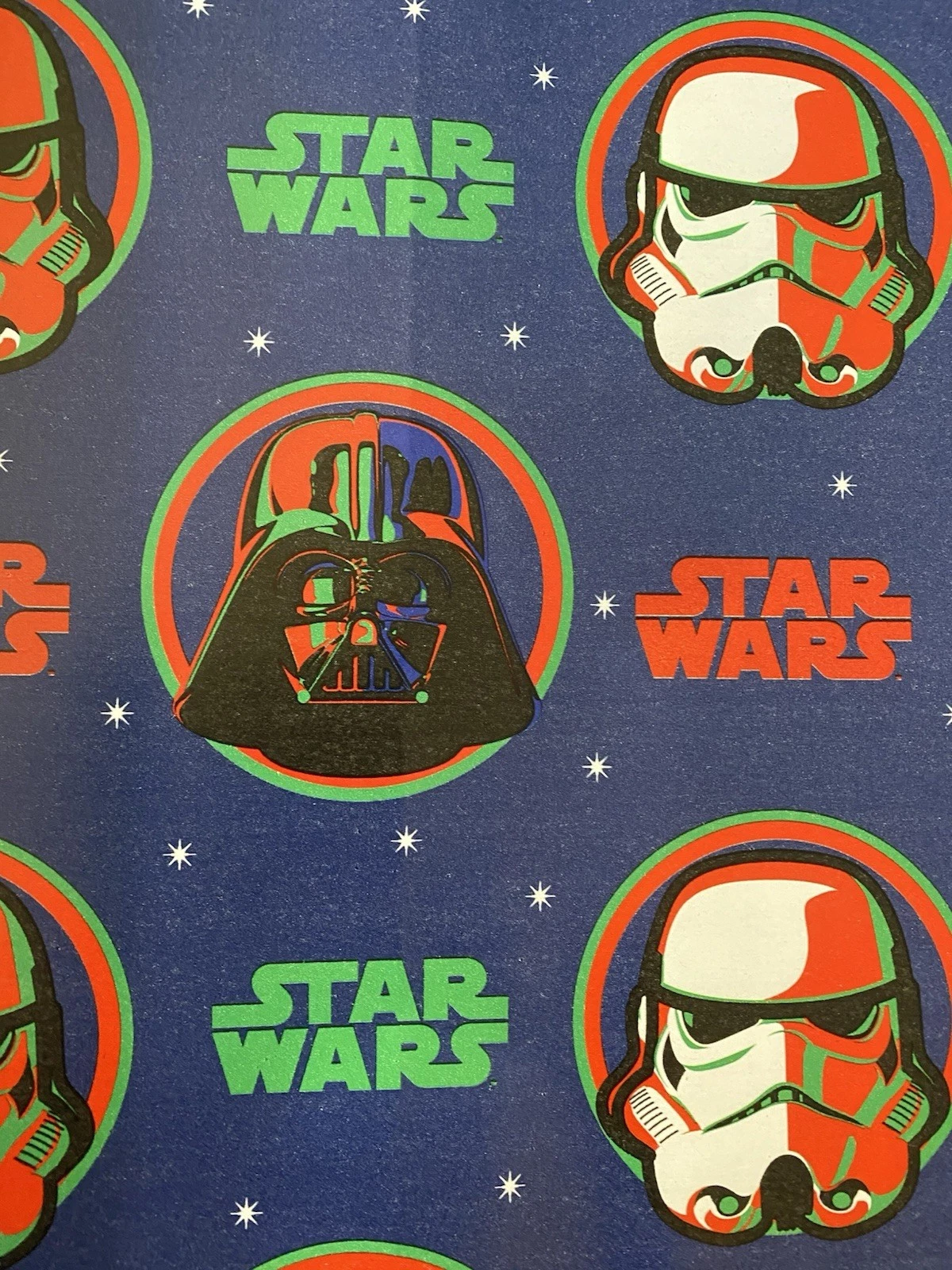 STAR WARS Christmas Wrapping Paper DARTH VADER STORM TROOPERS