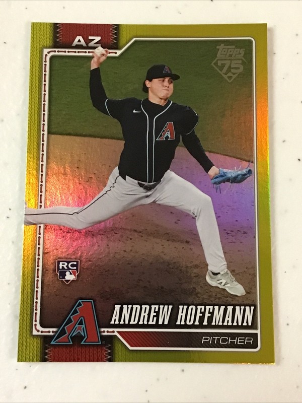ANDREW HOFFMANN 2026 Topps Series 2 ROOKIE YELLOW FOIL PARALLEL /399! D-BACKS