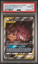 2019 POKEMON SUN & MOON TEAM UP #165 FULL ART/GENGAR & MIMIKYU GX PSA 10 on eBay