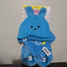 Dan Dee Easter Peeps Baby Infant Blue Set Hat, Bib, And Booties NWT 