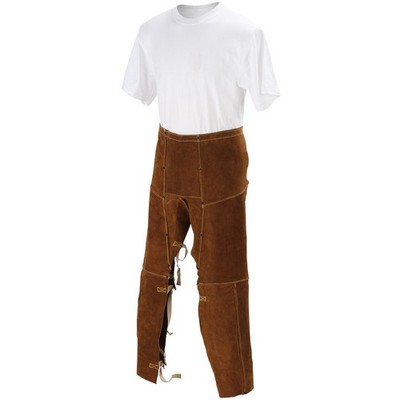 BLACK STALLION 40'' SPLIT COWHIDE SPLIT LEG CHAPS