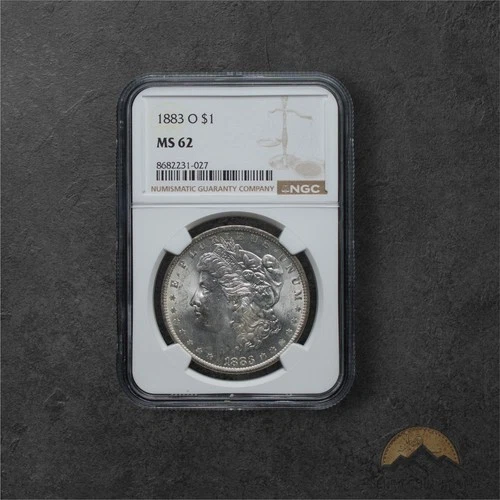 1883-O Silver Morgan Dollar $1 - NGC MS62 - New Orleans