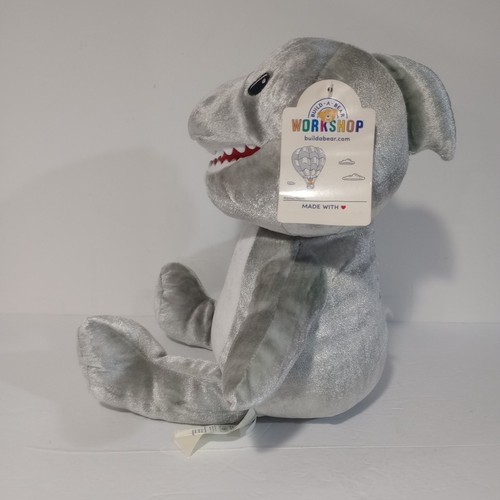 Build A Bear Workshop Shark Plush 15" Toothy Shark Stuffed Animal BABW - Afbeelding 3 van 7