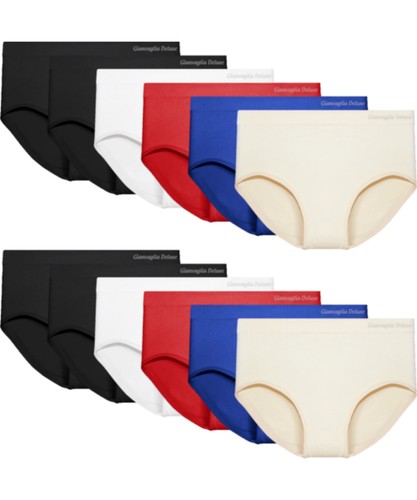 EWIGELIEBE 6er Pack String Tangas - Nahtlose Unterwäsche Damen Hochtailliert