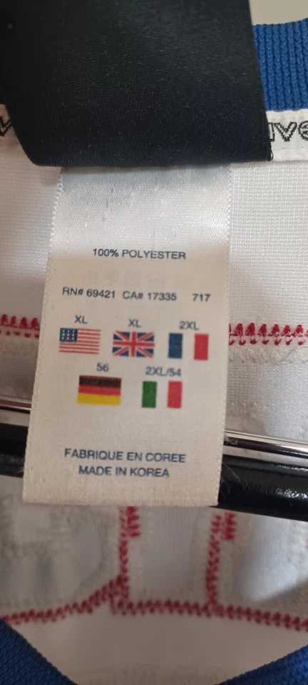 Camiseta de fútbol Reebok edición limitada Allen Iverson #3 roja blanca y azul XL Foto 3 de 4