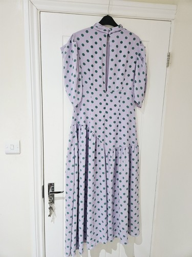 Labelrail x Olivia & Alice Polka Dot Maxi Dress, Lavender /Green Size 12 - Picture 8 of 16
