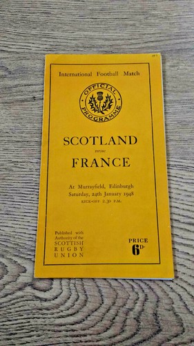 Scotland v France Rugby Programmes 1948 - 2012 - Picture 2 of 66