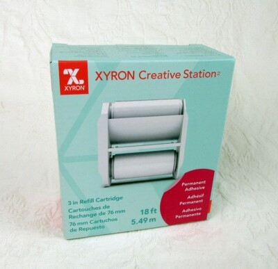 XYRON Creative Station Lite 3  x 18  Refill Cartridge PERMANENT Adhesive NEW NIB