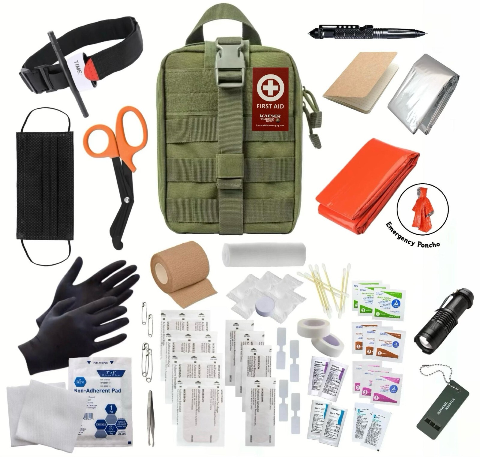 Kit de primeros auxilios de emergencia 72 artículos supervivencia camping al aire libre