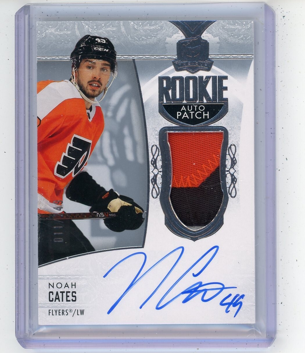 2022-23 UPPER DECK THE CUP ROOKIE 3/c PATCH AUTO #011/249 FLYERS Noah Cates