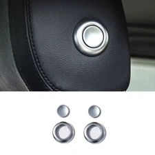 Seat Headrest Button Ring Cover Trim For Defender 110 2020-2022 GL Matte Silver