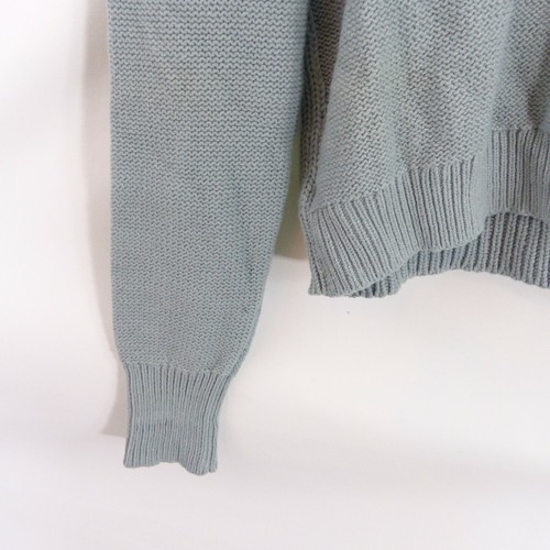 Abound Size L Blue Cable Knit Cropped Boxy Sweater New - 第 4/9 張圖片