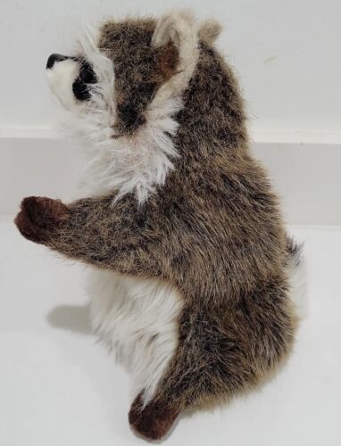 Raccoon Puppet Full Body Doll Hansa Real Looking Plush Animal Learning Toy - Picture 6 of 12