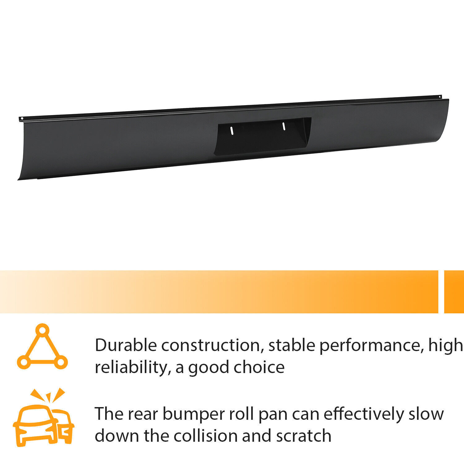 Rear Bumper Roll Pan w/LED License Plate Light For Toyota Tacoma 1995-2004