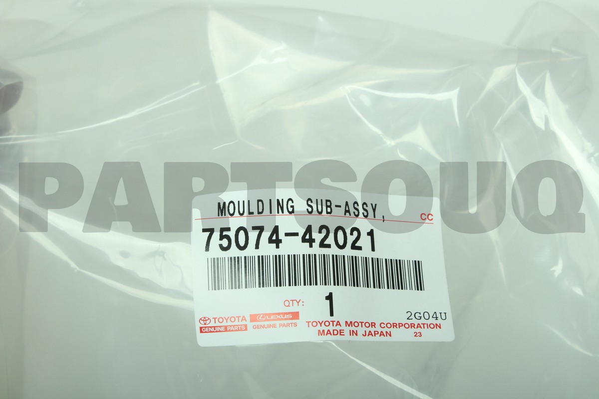 7507442021 Genuine Toyota MOULDING SUB-ASSY 75074-42021 | eBay