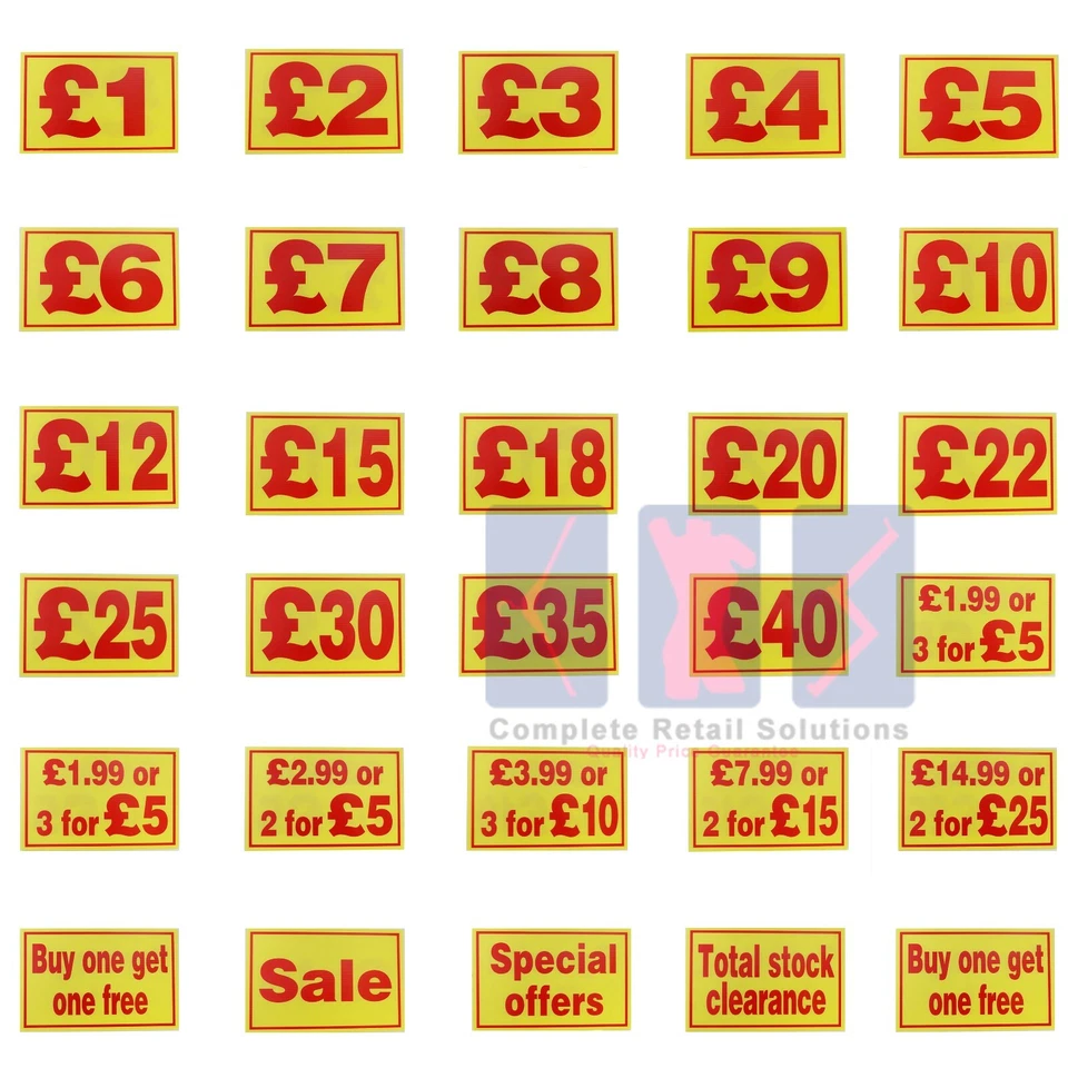 Yellow & Red Market Trader Price, Sale Correx Sign Board Dual Sided & Waterproof