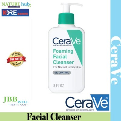 CeraVe Foaming Face Cleanser for Normal to Oily Skin Hyaluronic Acid 8.0fl oz