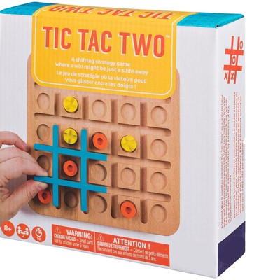 Wooden Tac Two Board Game Strategy Based Board Game Interesting Board Game Toys