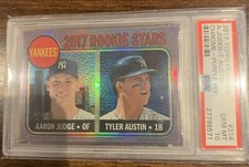2017 Topps Heritage Aaron Judge RC #214 Rookie Stars Purple Ref PSA 10 Yankees