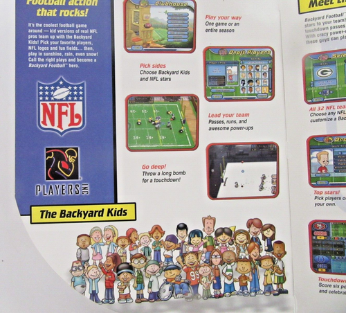 (NEW Sealed Vintage) NFL Backyard Football 2004 PC CD Computer Game Windows Mac - Picture 8 of 11