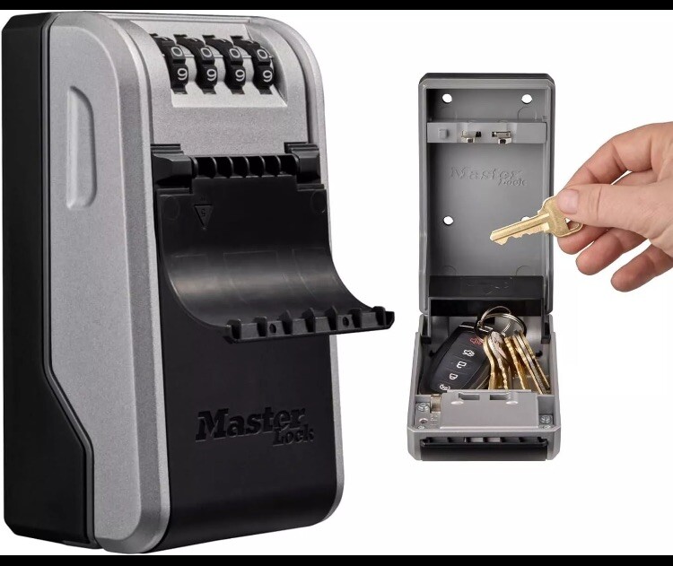 Masterlock Key Safe Lock Box Combination Number Wall Mounted 5481EURD
