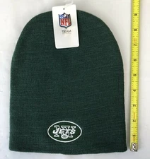 NEW YORK NY JETS NFL ADULT EMB. LOGO GREEN KNIT BEANIE HAT OSFM FREE SHIP