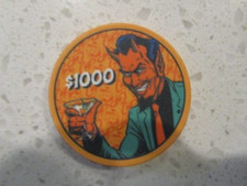 1000 Devil Martini El Diablo Casino Chip Free Mystery Las Vegas Poker Chip