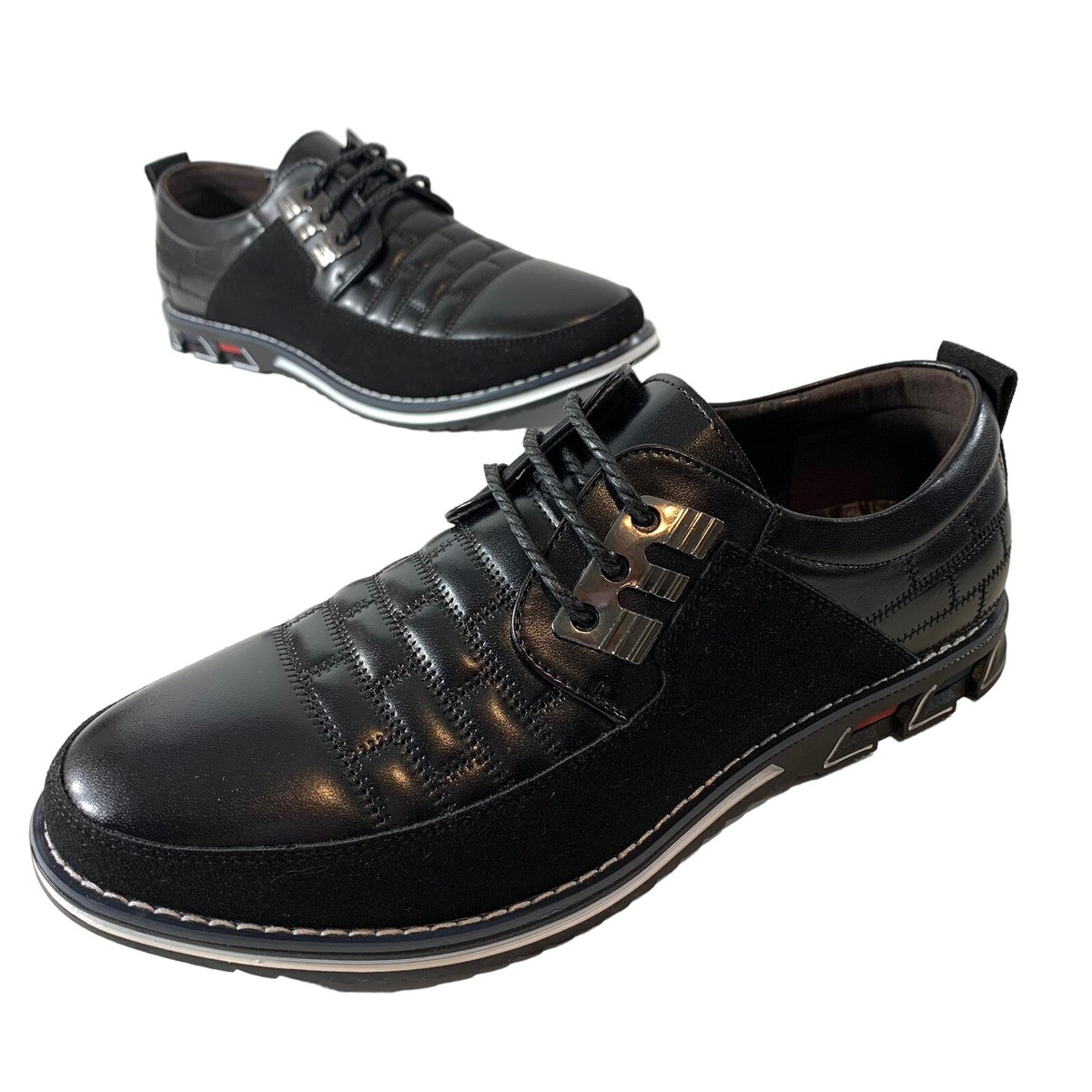 Gatsby Oxford Derby Leather Blue Shoes Euro 40 Men’s Size 7 Women 9.5  898 Piqûre™ All-Day Comfort Leather Dress Shoe – GatsbyShoes main image 3