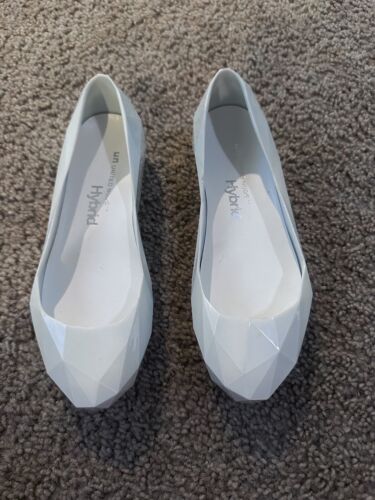United Nude Women’s Geometric Jelly Ballet Flat Light Gray- SZ 35 - Picture 1 of 9