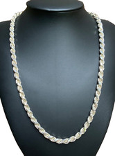 Vintage Sterling Silver Rope Necklace