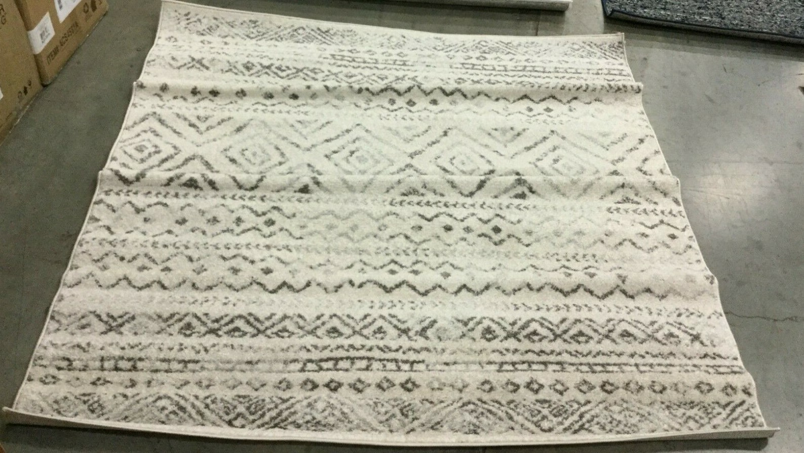 Safavieh Tulum Shima Moroccan Boho Distressed Rug Ivory/Grey 5