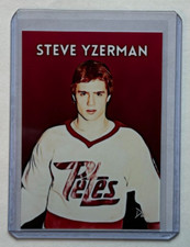 Steve Yzerman Limited Artist Signed "Peterborough Petes" Trading Card 2/10