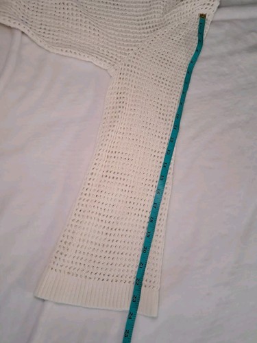 NWT A New Day Size XXL Cream Button-Front Open Knit Cropped Cardigan Sweater - Picture 8 of 11
